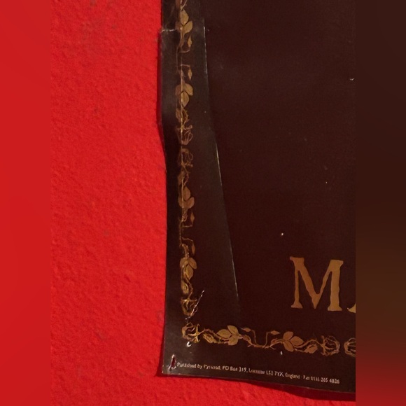 Rare Vintage Cradle Of Filth Poster Martyred Mortal Sin 1997 24x36 UK Edition - Picture 3 of 8